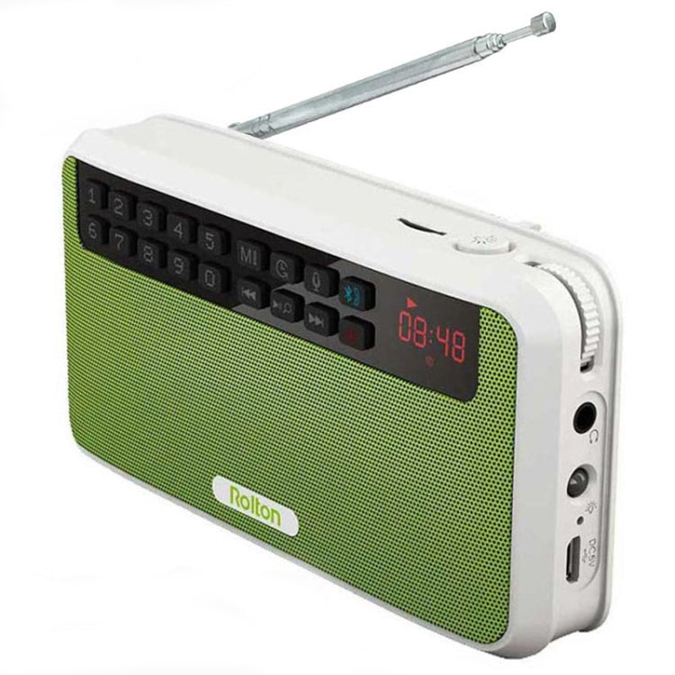 Rolton E500 Bluetooth Speaker 2.1-Channel Built-In Microphone Supports FM Radio(Green) - Mini Speaker by Rolton | Online Shopping South Africa | PMC Jewellery | Buy Now Pay Later Mobicred