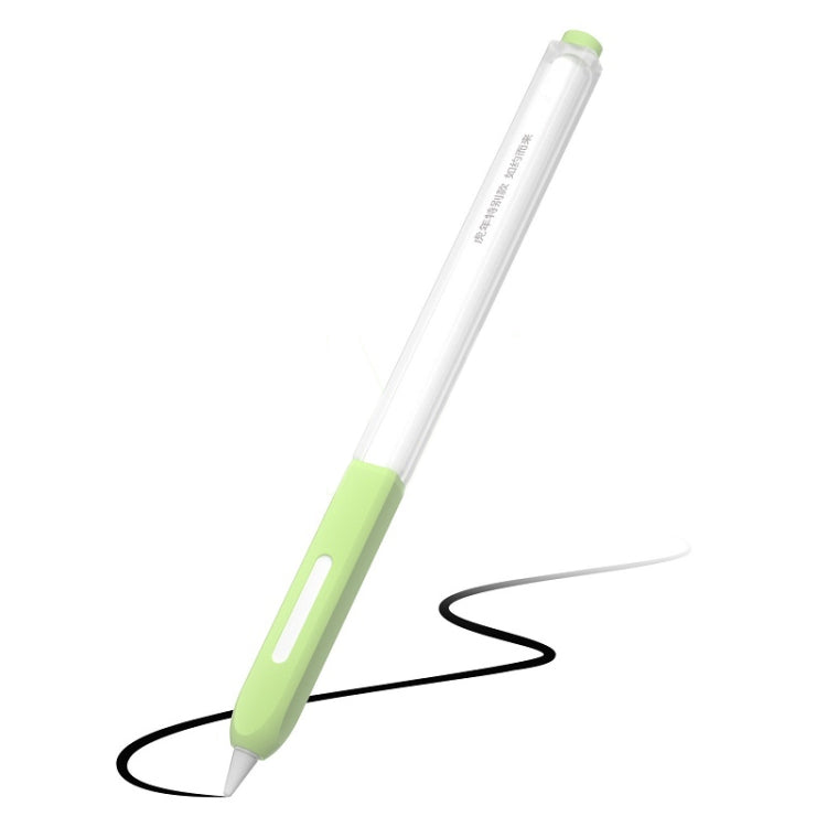 For Apple Pencil 2 Non-Slip Anti-Fall Translucent Segmented Pen Case(Mint Green) - Pencil Accessories by PMC Jewellery | Online Shopping South Africa | PMC Jewellery