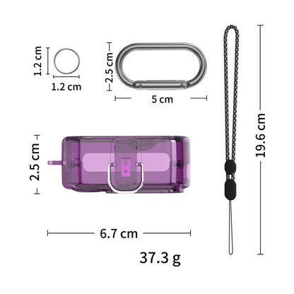 For Nothing Ear 2 Earphone Transparent Mirror PC Case(Transparent Purple) - Other Earphone Case by PMC Jewellery | Online Shopping South Africa | PMC Jewellery