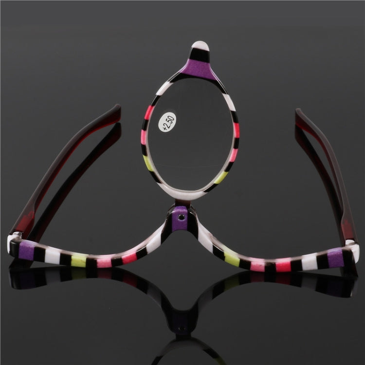 Makeup Presbyopic Glasses Multicolored Rotatable Magnifying Glass Single Piece Reading Glass, Degree: +300 - Presbyopic Glasses by PMC Jewellery | Online Shopping South Africa | PMC Jewellery