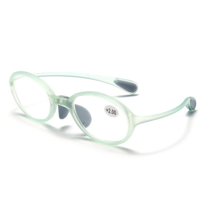 Portable Magnifying Glass Presbyopic Glasses Silicone Anti-Blue Light Reading Glasses, Degree: +150(Light Green) - Presbyopic Glasses by PMC Jewellery | Online Shopping South Africa | PMC Jewellery