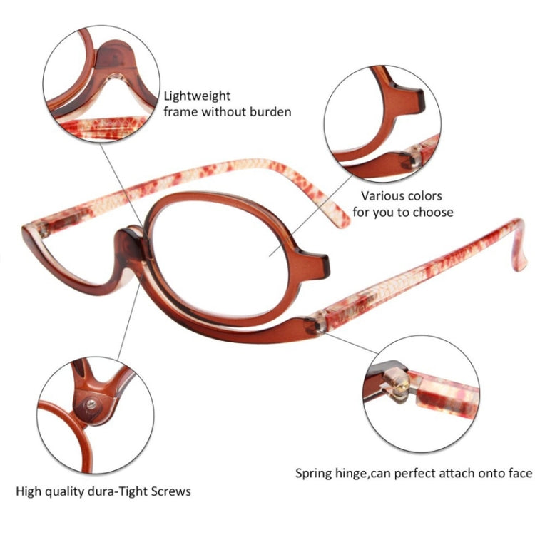 Makeup Presbyopic Glasses Monolithic Reading Glass Magnifying Glass, Degree: +350(Red) - Presbyopic Glasses by PMC Jewellery | Online Shopping South Africa | PMC Jewellery