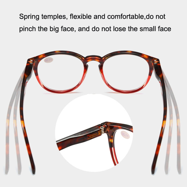 Retro Flexible Durable Portability HD Presbyopic Glasses +150(Beanflower) - Presbyopic Glasses by PMC Jewellery | Online Shopping South Africa | PMC Jewellery