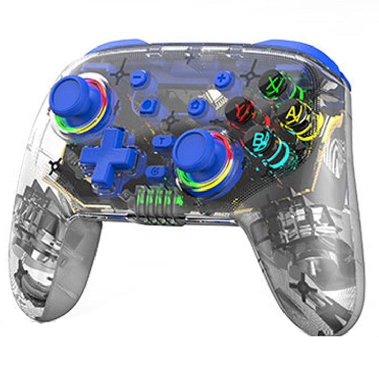 For PS3 / PS4 Dual Vibration Wireless Gamepad With RGB Lights(Blue) - Gamepads by PMC TechLife | Online Shopping South Africa | PMC TechLife