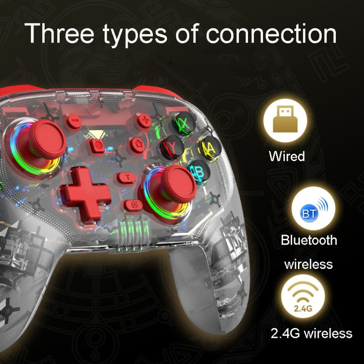 For PS3 / PS4 Dual Vibration Wireless Gamepad With RGB Lights(Blue) - Gamepads by PMC TechLife | Online Shopping South Africa | PMC TechLife