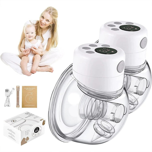 S12 Double Electric Wearable Breast Pump With 2 Modes & 9 Levels Suction Adjustable - Pregnancy & Maternity by PMC Jewellery | Online Shopping South Africa | PMC Jewellery | Buy Now Pay Later Mobicred