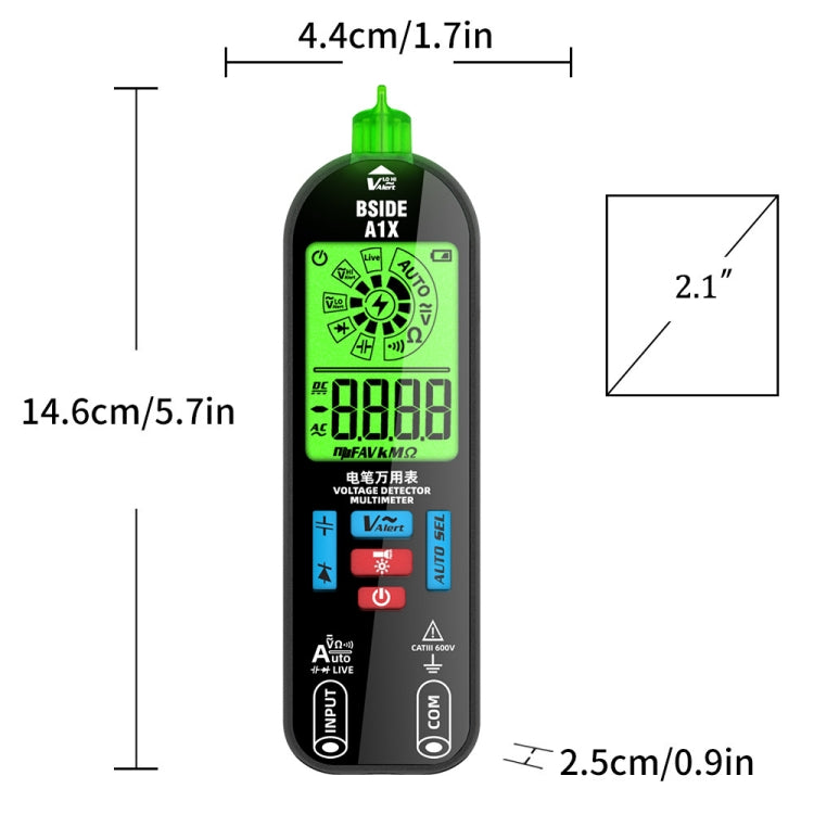 BSIDE A1X Charging Model Mini Digital Electric Pen Intelligent Automatic Merit Multimeter, Specification: With Tool Pack - Digital Multimeter by BSIDE | Online Shopping South Africa | PMC Jewellery | Buy Now Pay Later Mobicred