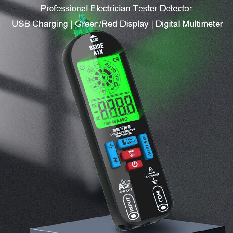 BSIDE A1X Charging Model Mini Digital Electric Pen Intelligent Automatic Merit Multimeter, Specification: With Tool Pack - Digital Multimeter by BSIDE | Online Shopping South Africa | PMC Jewellery | Buy Now Pay Later Mobicred