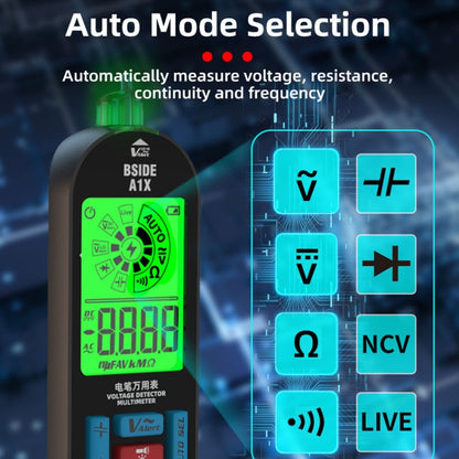 BSIDE A1X Charging Model Mini Digital Electric Pen Intelligent Automatic Merit Multimeter, Specification: With Tool Pack - Digital Multimeter by BSIDE | Online Shopping South Africa | PMC Jewellery | Buy Now Pay Later Mobicred