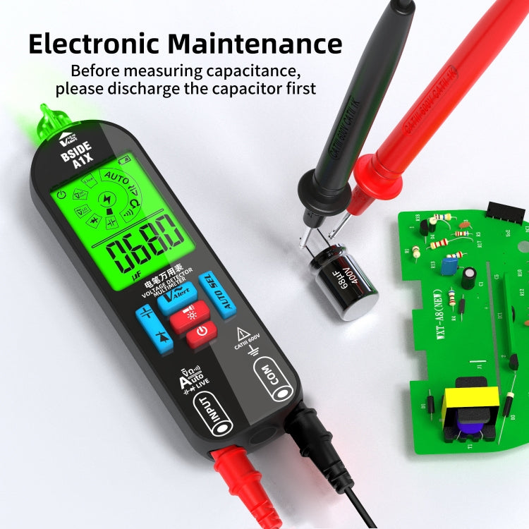 BSIDE A1X Charging Model Mini Digital Electric Pen Intelligent Automatic Merit Multimeter, Specification: With Tool Pack - Digital Multimeter by BSIDE | Online Shopping South Africa | PMC Jewellery | Buy Now Pay Later Mobicred