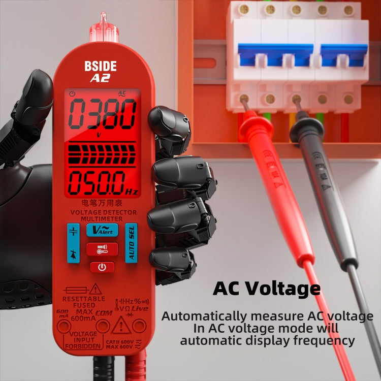 BSIDE A2 Charging Model Mini Digital Auto-Ranging Pencil Multimeter, Specification: With Tool Pack - free shipping - PMC TechLife - Order now!