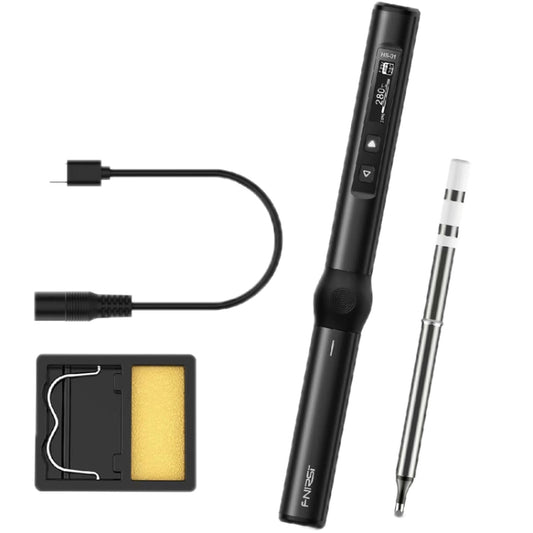 FNIRSI 4pcs/ Set Mini Soldering Station Digital Display Constant Temperature Smart Soldering Iron, Color: Black Standard BC2 - Electric Soldering Iron by FNIRSI | Online Shopping South Africa | PMC Jewellery | Buy Now Pay Later Mobicred