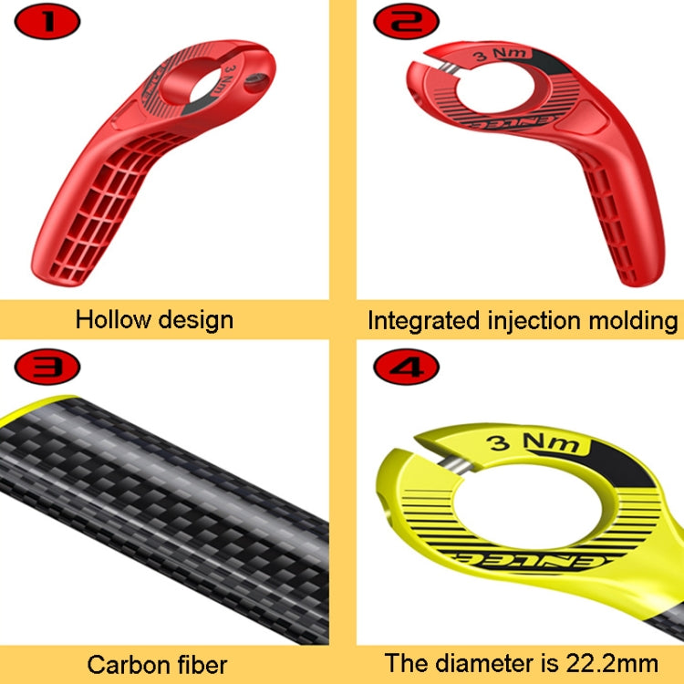 ENLEE E-45616 1pair Bicycle Handlebar Covers Cow Sheeps Horn Grips Joystick Sleeve Accessories(Red) - Bicycle Grips by ENLEE | Online Shopping South Africa | PMC TechLife | Buy Now Pay Later Mobicred