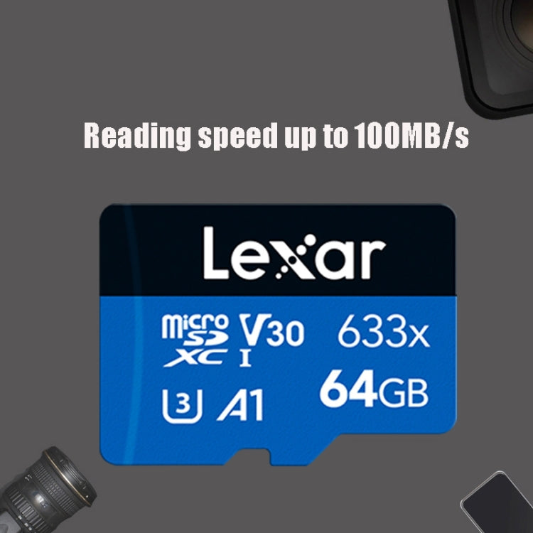 Lexar 633x 64GB High-speed Driving Recorder Dedicated Mobile Phone Memory Card DVR TF Card - Micro SD Card by Lexar | Online Shopping South Africa | PMC Jewellery