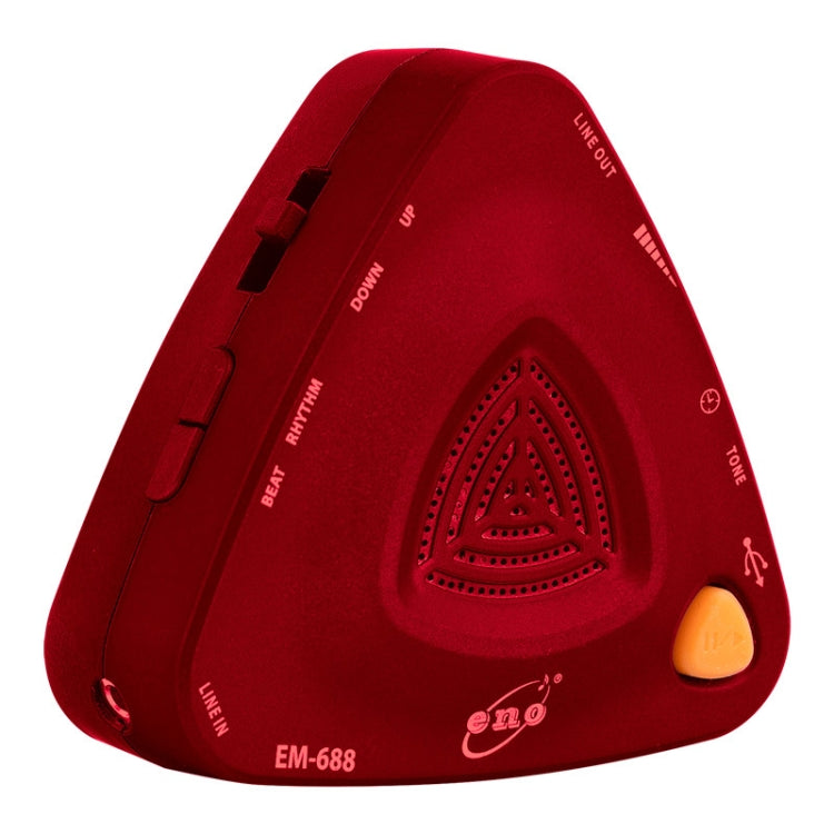 ENO EM-688 Electronic Vocal Rechargeable Metronome For Piano/Guitar/Drum/Guzheng/Violin(Red) - Stringed Instruments by PMC Jewellery | Online Shopping South Africa | PMC Jewellery