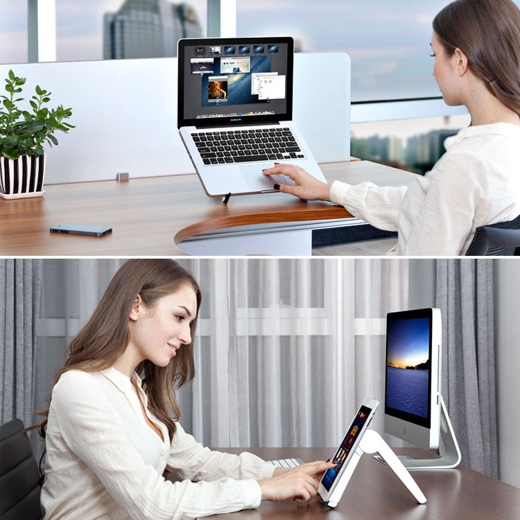 Tablet PC Laptop Desktop Bracket Cooling Triangle Bracket(Black) - Laptop Stand by PMC TechLife | Online Shopping South Africa | PMC TechLife