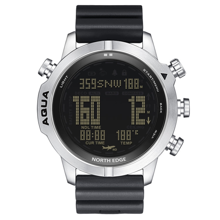 NORTH EDGE AQUA 100m Waterproof Scuba Diver Smart Watch, Support Luminous Display & Compass Mode - Sport Watches by NORTH EDGE | Online Shopping South Africa | PMC Jewellery | Buy Now Pay Later Mobicred