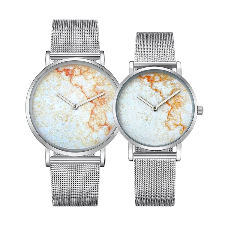 CAGARNY 6812 Round Dial Alloy Silver Case Fashion Couple Watch Men & Women Lover Quartz Watches with Stainless Steel Band - Couple Watches by CAGARNY | Online Shopping South Africa | PMC Jewellery | Buy Now Pay Later Mobicred