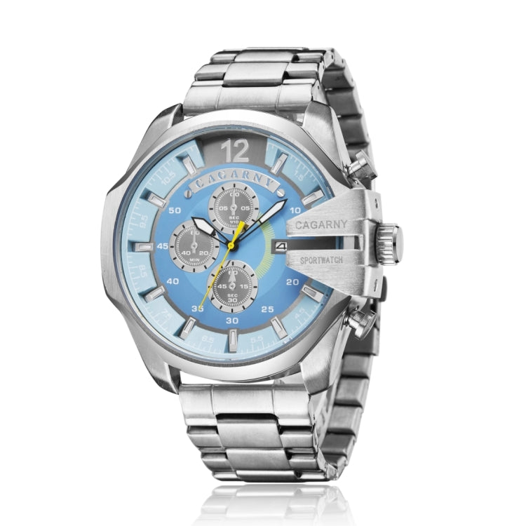 CAGARNY 6839 Fashion Waterproof Quartz Watch with Stainless Steel Band - Metal Strap Watches by CAGARNY | Online Shopping South Africa | PMC Jewellery | Buy Now Pay Later Mobicred