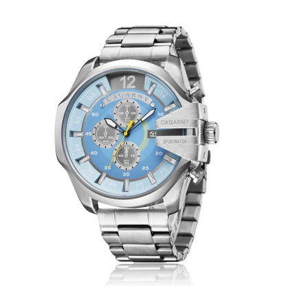 CAGARNY 6839 Fashion Waterproof Quartz Watch with Stainless Steel Band - Metal Strap Watches by CAGARNY | Online Shopping South Africa | PMC Jewellery | Buy Now Pay Later Mobicred