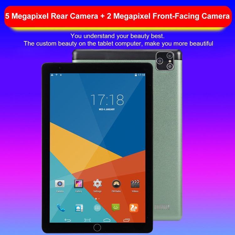 BDF P8 3G Phone Call Tablet PC, 8 inch, 2GB+32GB, Android 9.0, MTK8321 Octa Core Cortex-A7, Support Dual SIM & Bluetooth & WiFi & GPS, EU Plug(Black) - BDF by BDF | Online Shopping South Africa | PMC Jewellery | Buy Now Pay Later Mobicred