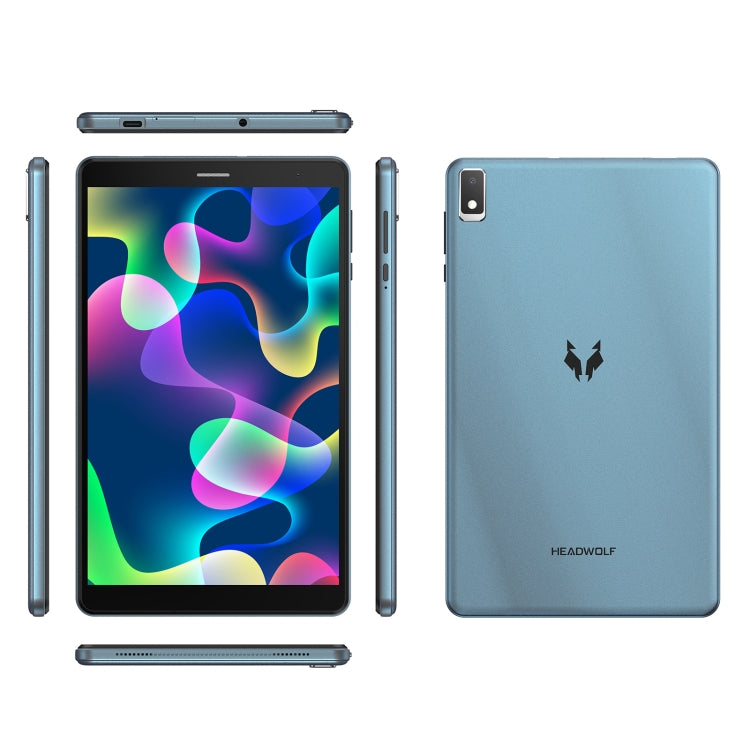 HEADWOLF Fpad2 4G LTE, 8 inch, 4GB+64GB, Android 12 Unisoc T310 Quad Core up to 2.0GHz, Support Dual SIM & WiFi & Bluetooth, Global Version with Google Play, US Plug (Blue) - Other by HEADWOLF | Online Shopping South Africa | PMC Jewellery | Buy Now Pay Later Mobicred