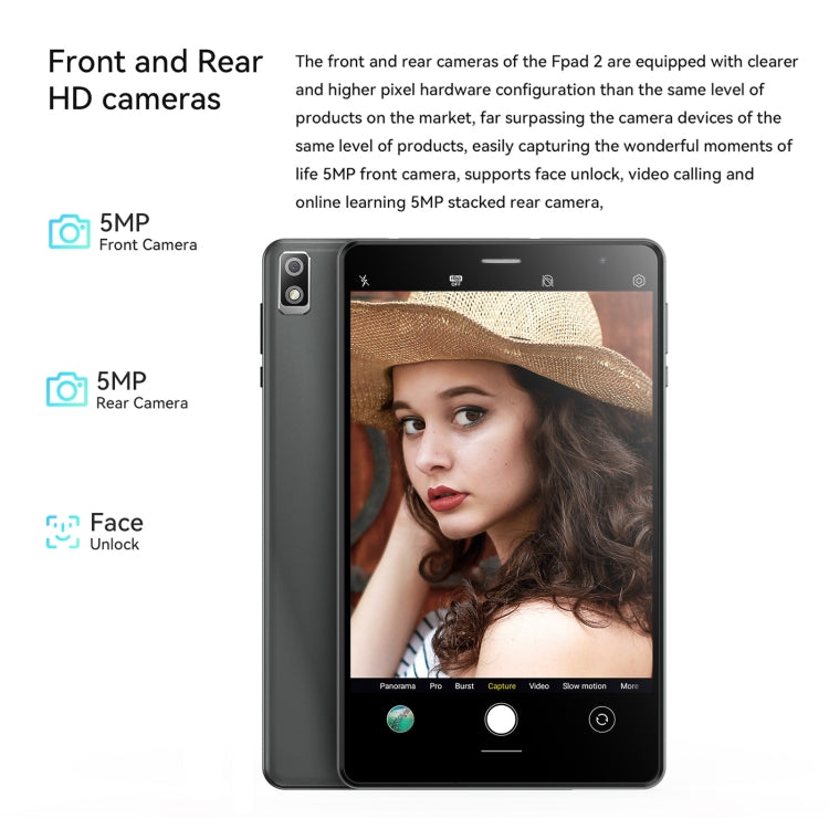 HEADWOLF Fpad2 4G LTE, 8 inch, 4GB+64GB, Android 12 Unisoc T310 Quad Core up to 2.0GHz, Support Dual SIM & WiFi & Bluetooth, Global Version with Google Play, US Plug (Blue) - Other by HEADWOLF | Online Shopping South Africa | PMC Jewellery | Buy Now Pay Later Mobicred