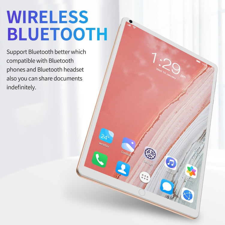 P8 3G Phone Call Tablet PC, 8 inch, 1GB+16GB, Android 5.1 MT6592 Octa Core, Support Dual SIM, WiFi, Bluetooth, GPS, EU Plug (Gold) - 7.0-8.0 inch by PMC TechLife | Online Shopping South Africa | PMC TechLife