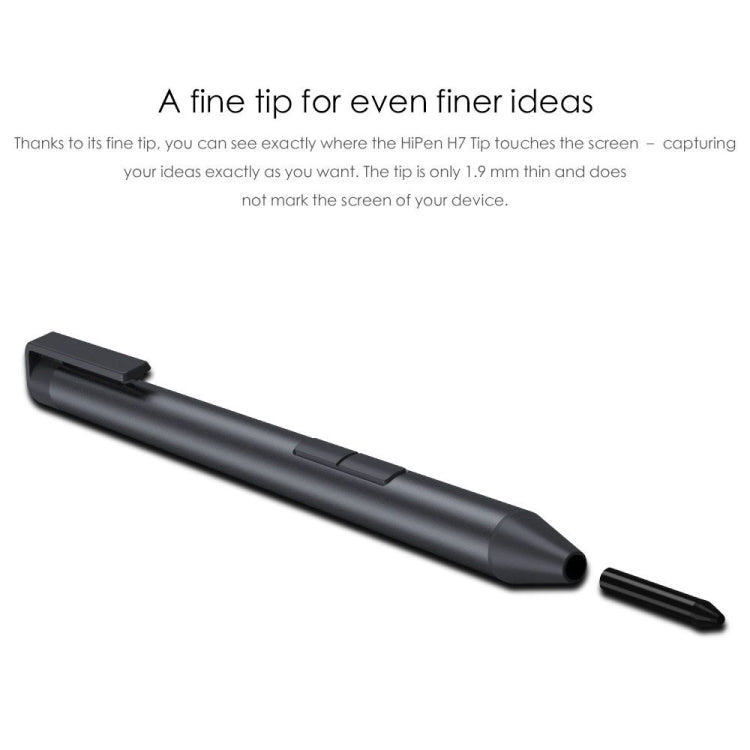 CHUWI HiPen H7 4096 Pressure Levels Sensitivity Metal Body Stylus Pen for Surpad / UBOOK X / Ubook Pro / New UBOOK / New Hi10 X / Hi10 XR / Hi10 Go (WMC0436, WMC0389, WMC0273, WMC0372, WMC0374, WMC7273, WMC0409, WMC1410)(Dark Gray) - Stylus Pen by CHUWI | Online Shopping South Africa | PMC Jewellery | Buy Now Pay Later Mobicred