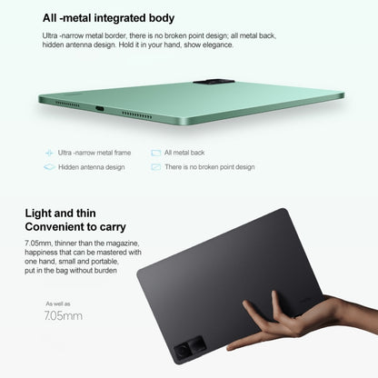 Xiaomi Redmi Pad, 10.6 inch, 4GB+128GB, MIUI Pad 13 OS MediaTek Helio G99 Octa Core up to 2.2GHz, 8000mAh Battery, Support BT WiFi, Not Support Google Play(Silver) - Other by Xiaomi | Online Shopping South Africa | PMC Jewellery | Buy Now Pay Later Mobicred