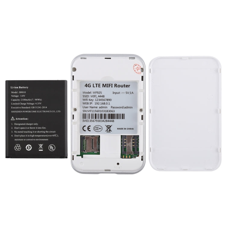 MF925 4G LTE Multi-modes High Speed Wireless Router, Support TF Card(32GB Max) - Wireless Routers by PMC TechLife | Online Shopping South Africa | PMC TechLife