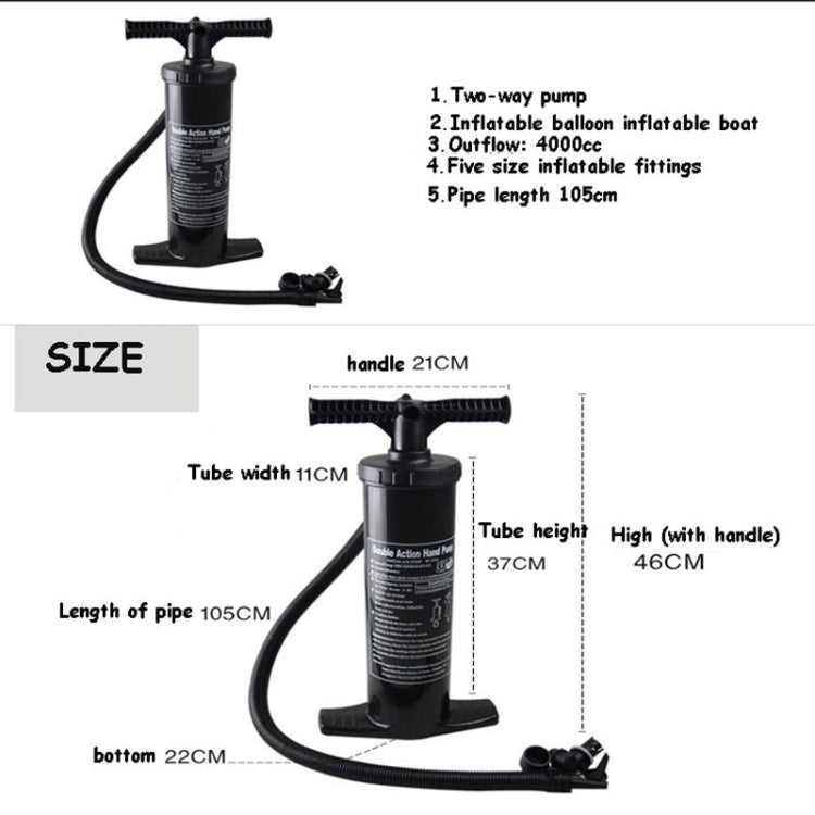 Stermay HT-114A 4000CC Two-way Hand-Pulled Air Pump Inflatable Boat Manual Inflator - Inflatable Pump by PMC Jewellery | Online Shopping South Africa | PMC Jewellery