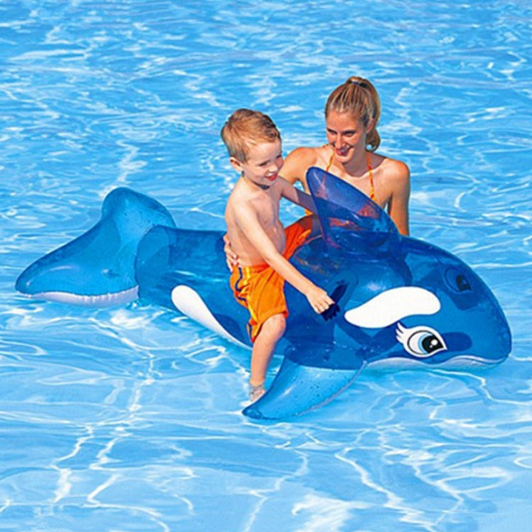 Summer Water Fun Inflatable Blue Whale Shaped Pool Ride-on Swimming Ring Floats, Size: 151*117cm - Swimming Rings by PMC Jewellery | Online Shopping South Africa | PMC Jewellery