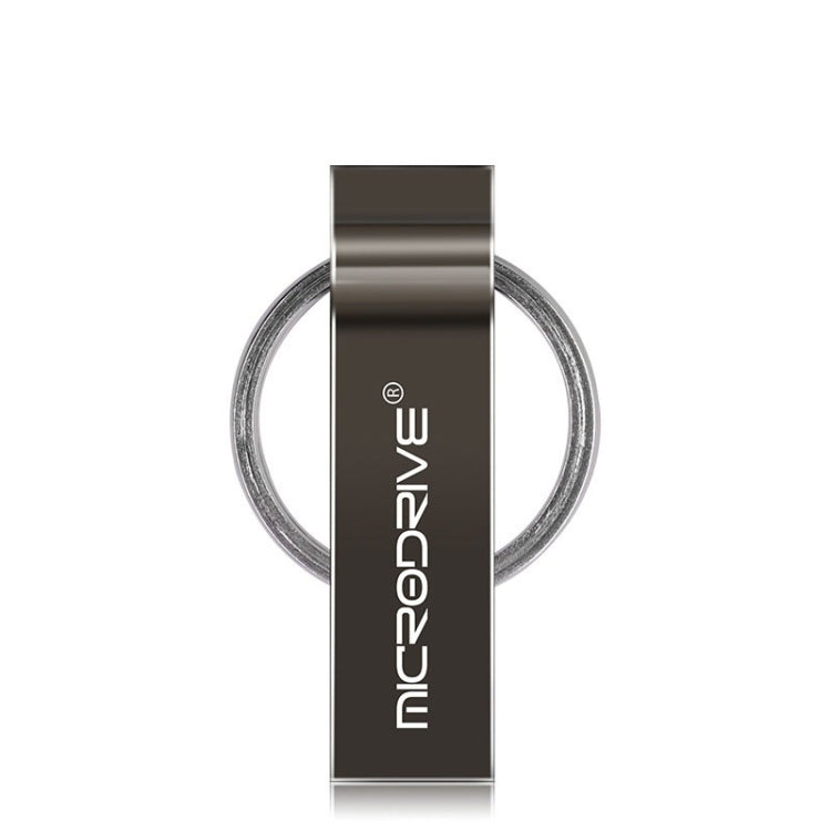 MicroDrive 4GB USB 2.0 Metal Keychain U Disk (Black) - USB Flash Drives by MicroDrive | Online Shopping South Africa | PMC Jewellery