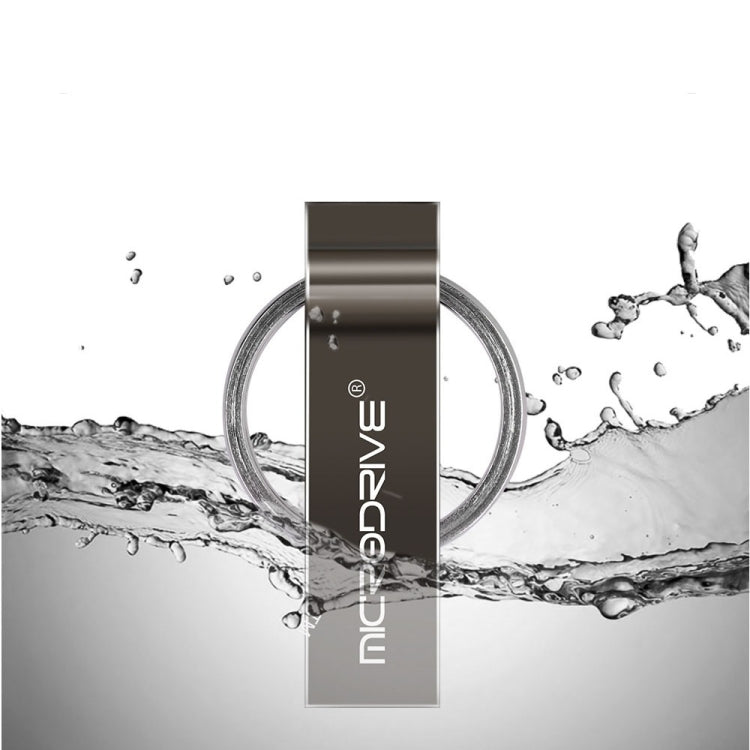 MicroDrive 4GB USB 2.0 Metal Keychain U Disk (Grey) - USB Flash Drives by MicroDrive | Online Shopping South Africa | PMC TechLife