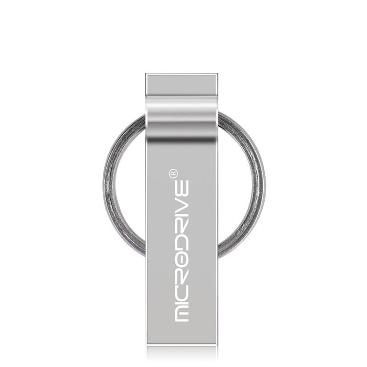 MicroDrive 8GB USB 2.0 Metal Keychain U Disk (Grey) - USB Flash Drives by MicroDrive | Online Shopping South Africa | PMC TechLife