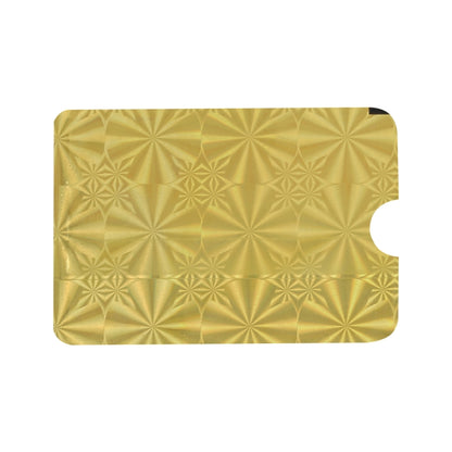 100pcs Aluminum Foil RFID Blocking Credit Card ID Bank Card Case Card Holder Cover, Size: 9 x 6.3cm(Golden Snowflake) - Antimagnetic RFID Package by PMC Jewellery | Online Shopping South Africa | PMC Jewellery | Buy Now Pay Later Mobicred