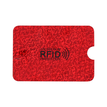 100pcs Aluminum Foil RFID Blocking Credit Card ID Bank Card Case Card Holder Cover, Size: 9 x 6.3cm (Red) - Antimagnetic RFID Package by PMC Jewellery | Online Shopping South Africa | PMC Jewellery | Buy Now Pay Later Mobicred