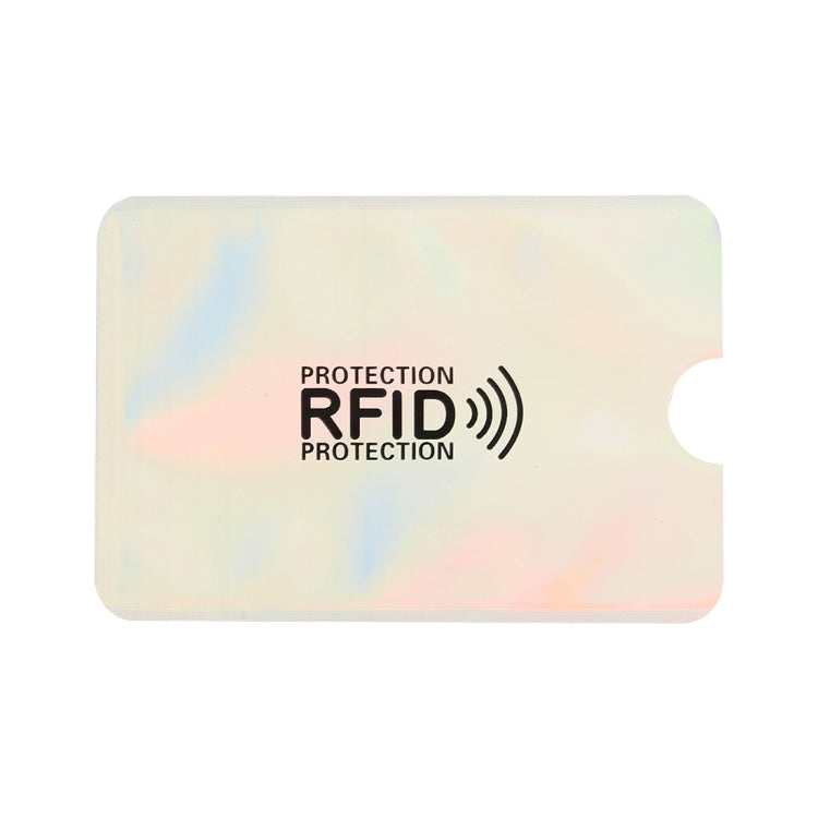 100pcs Aluminum Foil RFID Blocking Credit Card ID Bank Card Case Card Holder Cover, Size: 9 x 6.3cm (Silver) - Antimagnetic RFID Package by PMC Jewellery | Online Shopping South Africa | PMC Jewellery | Buy Now Pay Later Mobicred